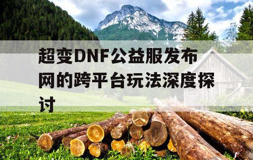 超变DNF公益服发布网的跨平台玩法深度探讨