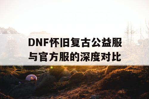 DNF怀旧复古公益服与官方服的深度对比