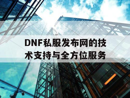 DNF私服发布网的技术支持与全方位服务