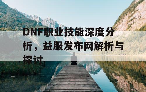 DNF职业技能深度分析，益服发布网解析与探讨