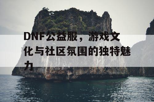 DNF公益服，游戏文化与社区氛围的独特魅力