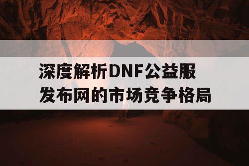 深度解析DNF公益服发布网的市场竞争格局