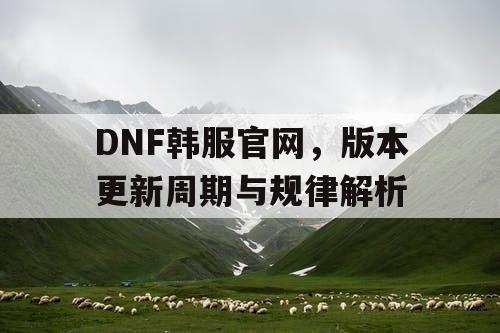 DNF韩服官网，版本更新周期与规律解析