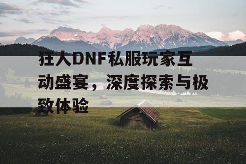 狂人DNF私服玩家互动盛宴	，深度探索与极致体验