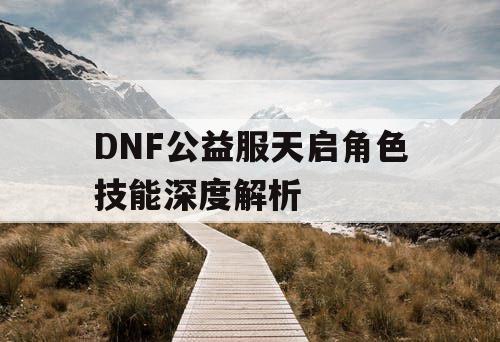 DNF公益服天启角色技能深度解析