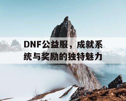 DNF公益服，成就系统与奖励的独特魅力