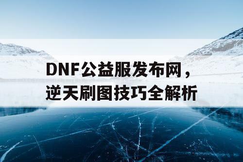 DNF公益服发布网	，逆天刷图技巧全解析