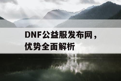 DNF公益服发布网，优势全面解析