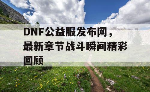 DNF公益服发布网，最新章节战斗瞬间精彩回顾