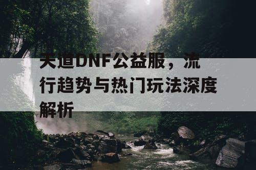 天道DNF公益服，流行趋势与热门玩法深度解析