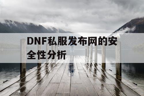 DNF私服发布网的安全性分析