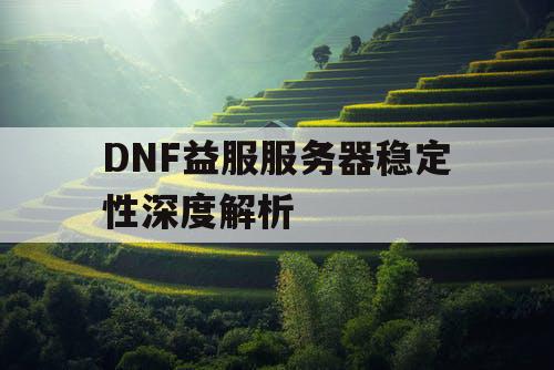 DNF益服服务器稳定性深度解析