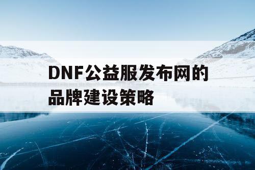 DNF公益服发布网的品牌建设策略