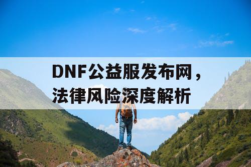 DNF公益服发布网，法律风险深度解析