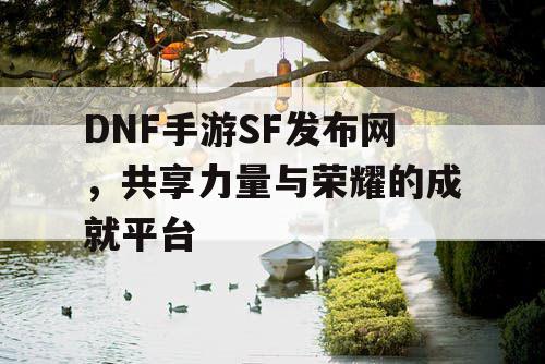 DNF手游SF发布网，共享力量与荣耀的成就平台