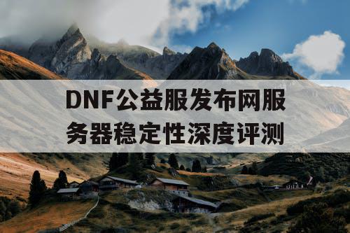 DNF公益服发布网服务器稳定性深度评测