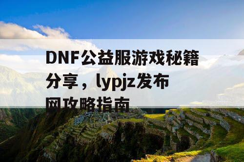 DNF公益服游戏秘籍分享	，lypjz发布网攻略指南