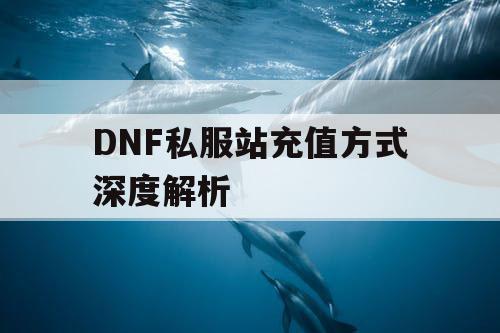 DNF私服站充值方式深度解析