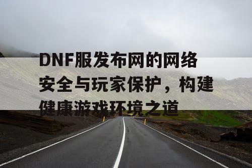 DNF服发布网的网络安全与玩家保护	，构建健康游戏环境之道