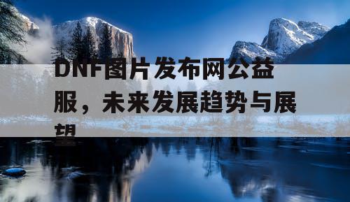 DNF图片发布网公益服，未来发展趋势与展望