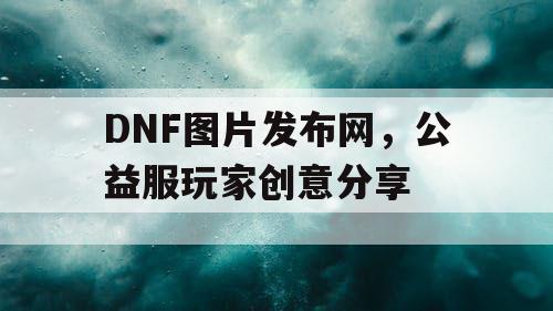 DNF图片发布网，公益服玩家创意分享