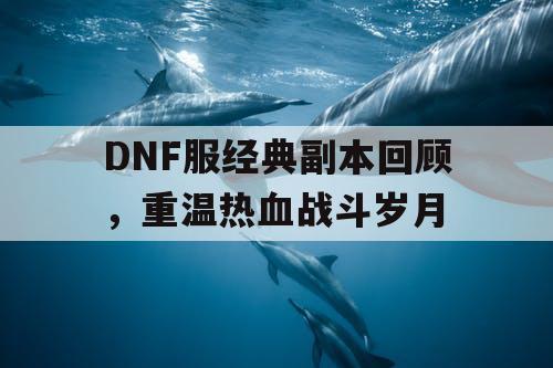 DNF服经典副本回顾，重温热血战斗岁月