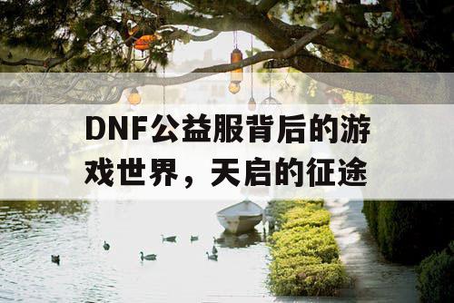 DNF公益服背后的游戏世界，天启的征途