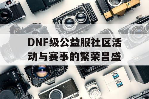 DNF级公益服社区活动与赛事的繁荣昌盛