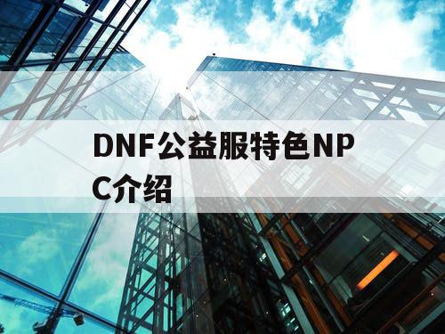 DNF公益服特色NPC介绍