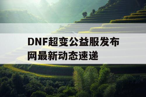 DNF超变公益服发布网最新动态速递