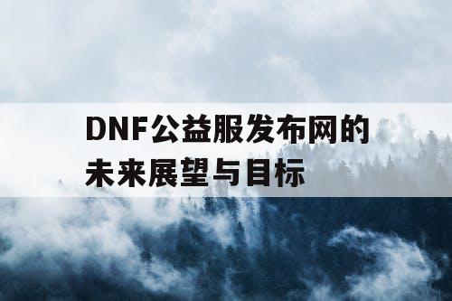 DNF公益服发布网的未来展望与目标