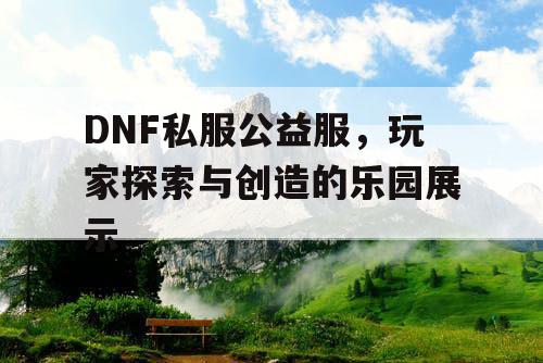 DNF私服公益服	，玩家探索与创造的乐园展示