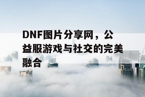 DNF图片分享网，公益服游戏与社交的完美融合